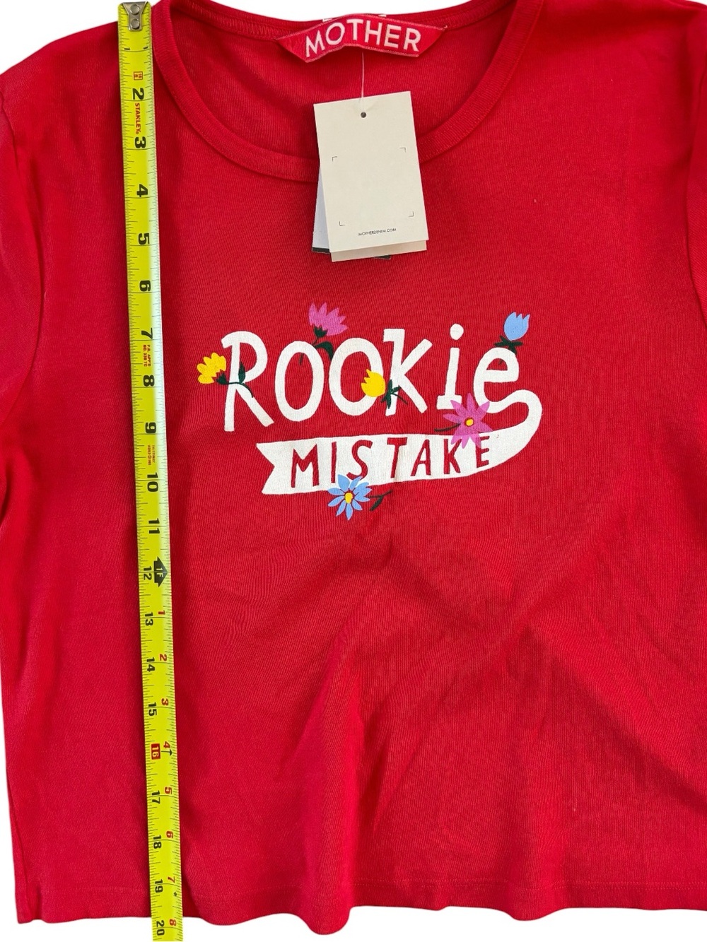 MOTHER DENIM Women's The Itty BittyRinger in Rookie Mistake (L) (NWT) - Picture 8 of 9